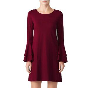 Slate & Willow Burgundy Bell Sleeve Shift size 4